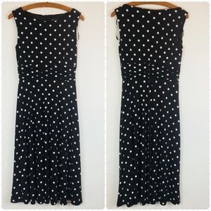 Jessica Howard Polka Dot Dress Brown White Size 6